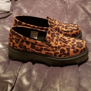 Loafers | Chunky Loafers | Leopard Shoe